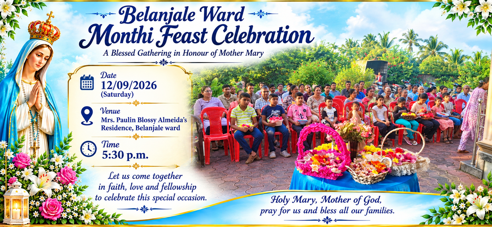 🌹Belanjale Ward Monthi Feast Celebration
