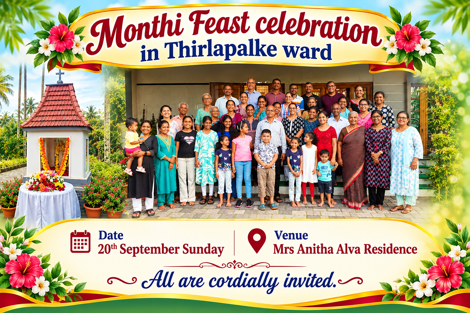 Monthi Feast Celebration in Thirlapalke ward