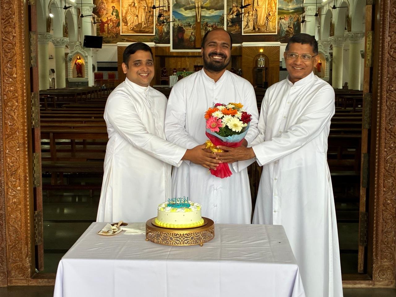 Birthday Celebration of Dn Shawn Savio Andrade in St Lawrence Church Moodu Belle