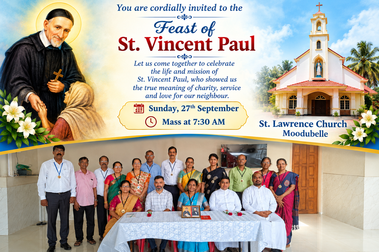 St Vincent De Paul Feast Celebration