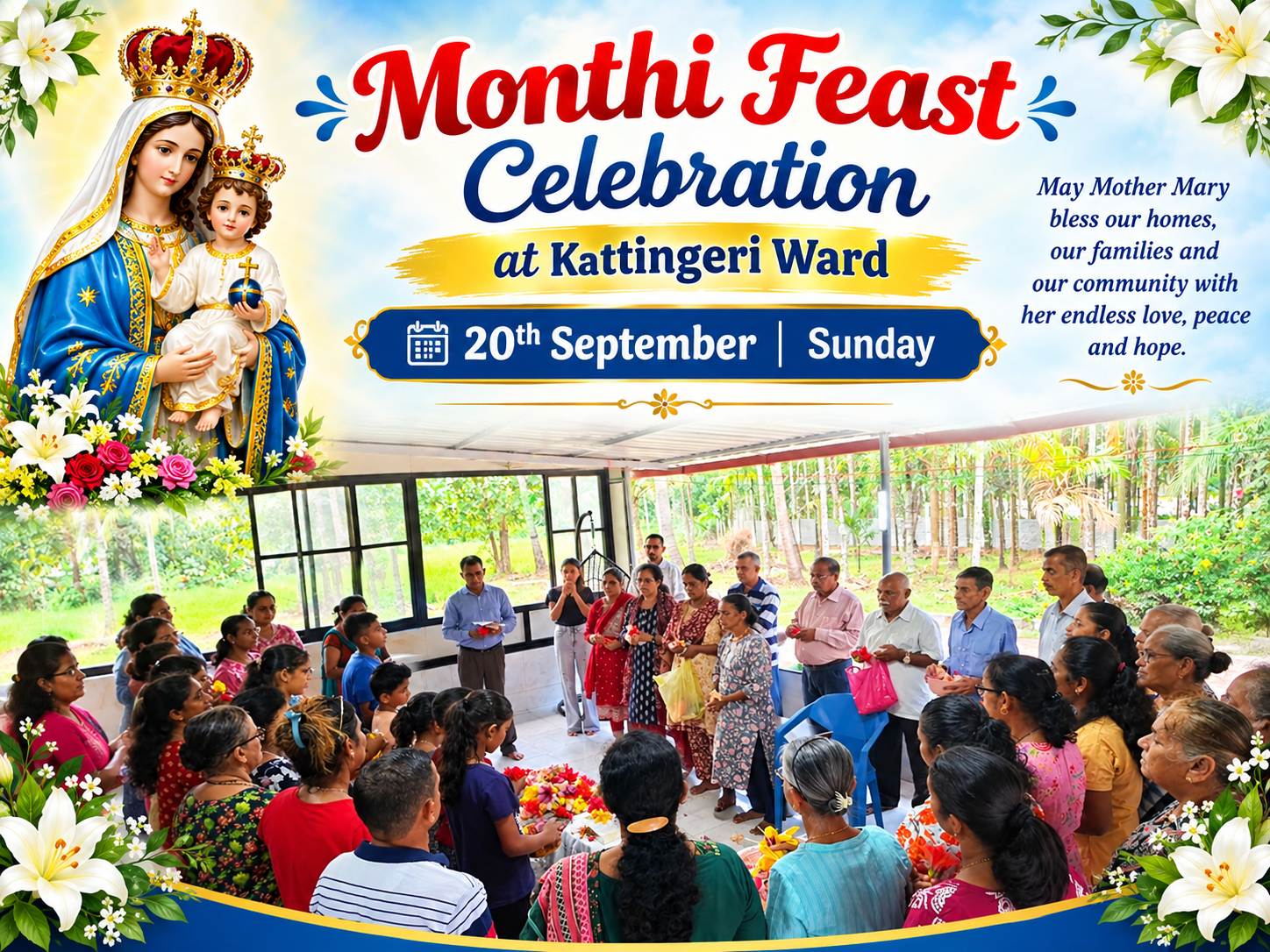 Monthi Feast Celebration at  Kattingeri Ward