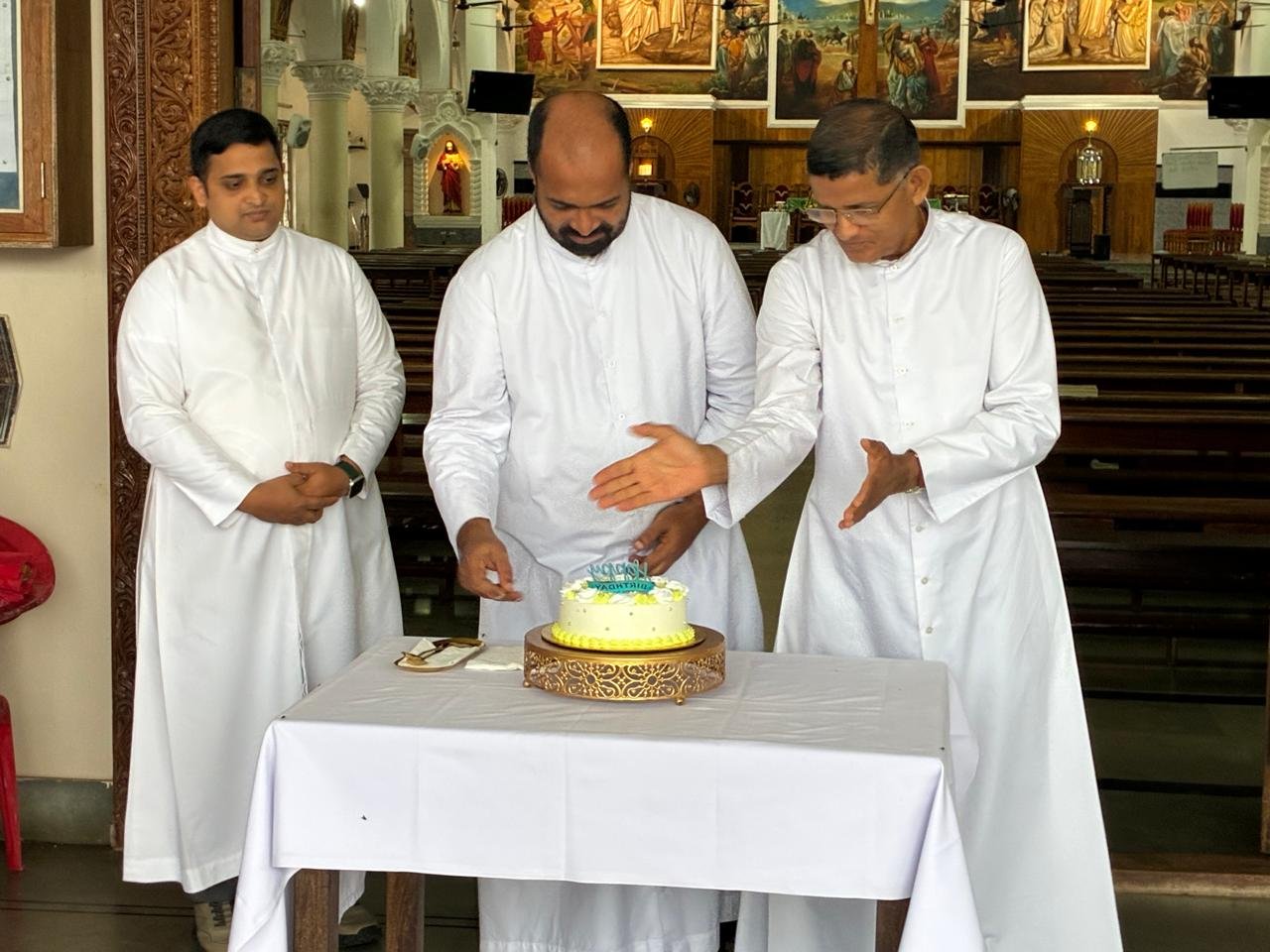 Birthday Celebration of Dn Shawn Savio Andrade in St Lawrence Church Moodu Belle - Photo 4