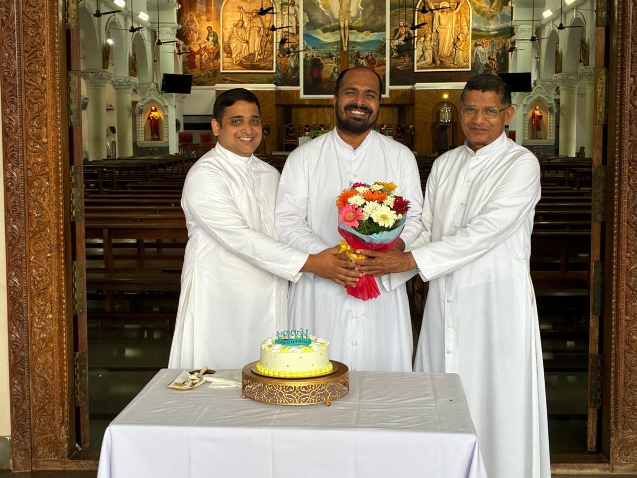Birthday Celebration of Dn Shawn Savio Andrade in St Lawrence Church Moodu Belle - Photo 1