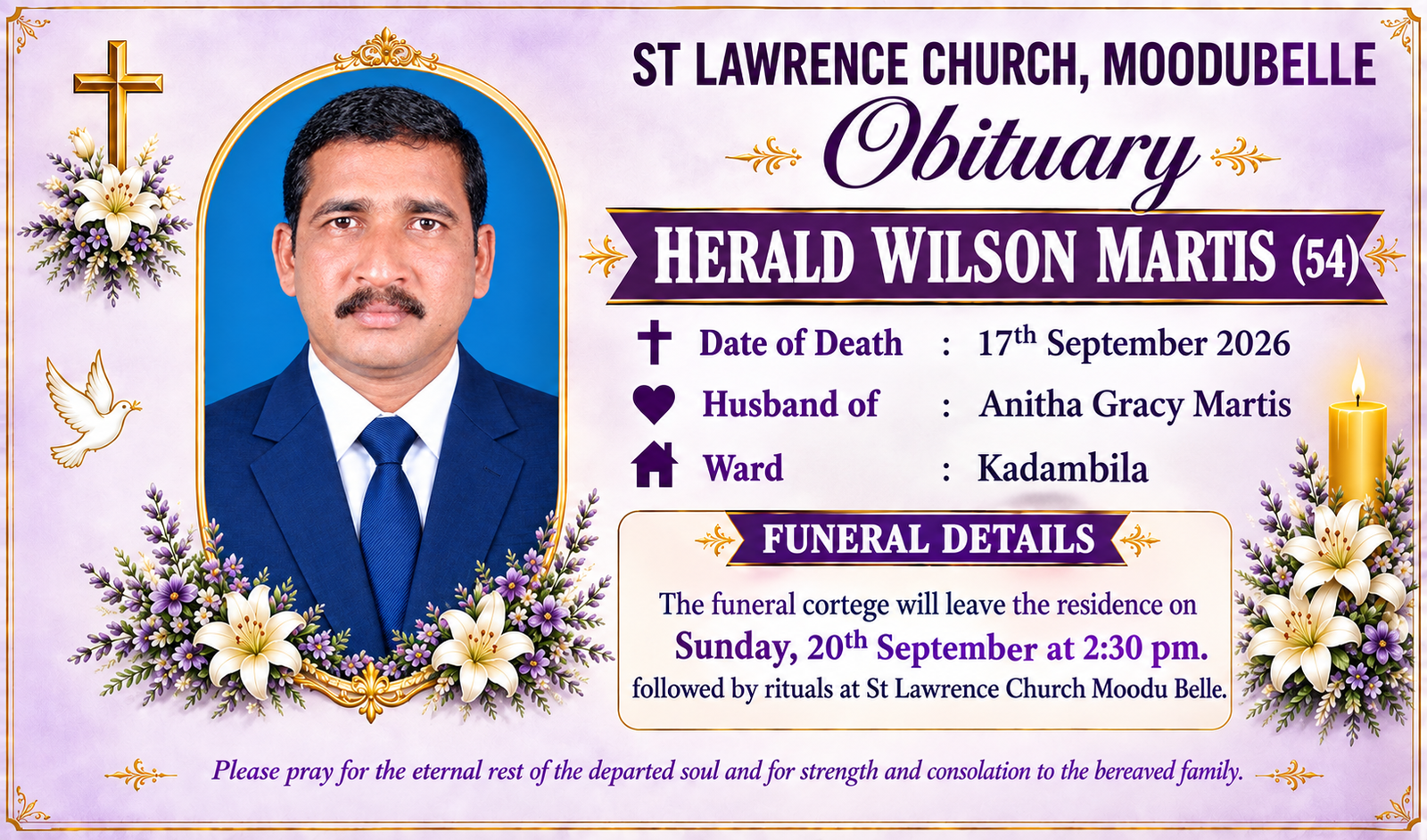 Herald Wilson Martis (54)